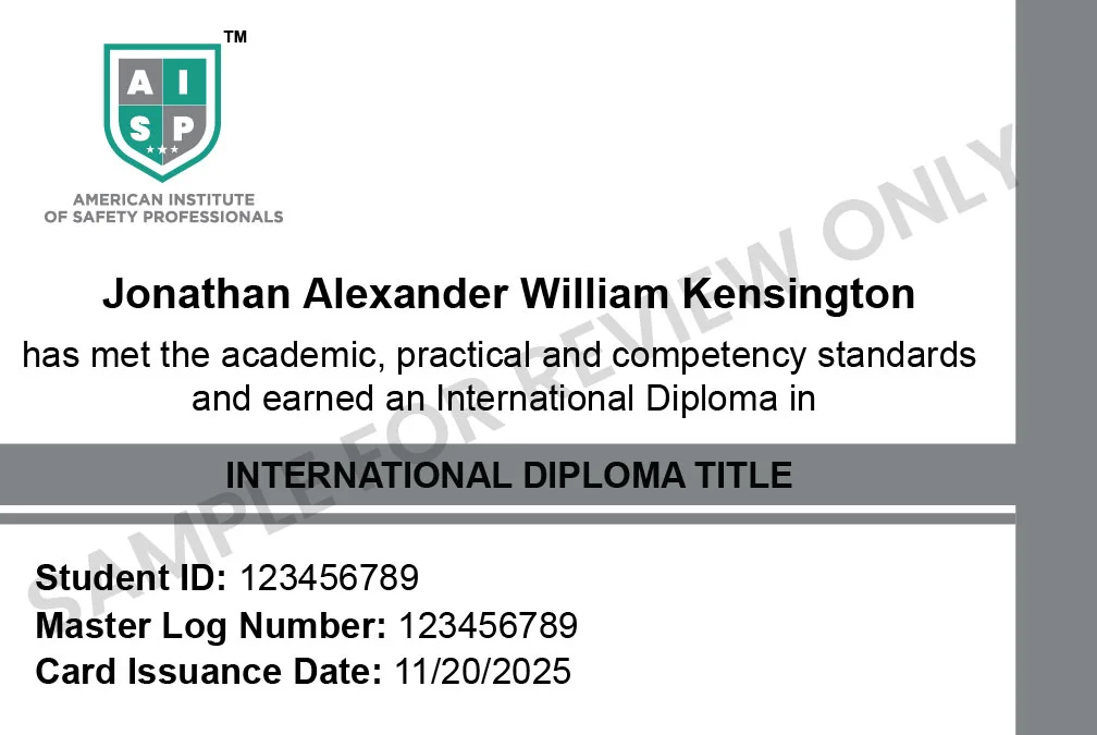 Student front card